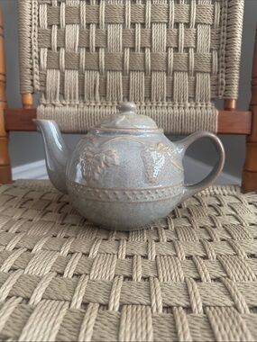 Ceramic Teapot: Fruit and Vine Accents